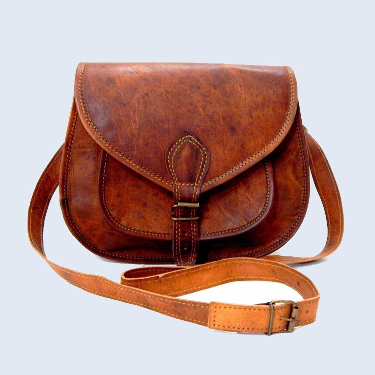 Shakun Leather Vintage Look Women Shoulder Crossbody Bag – Shakun ...