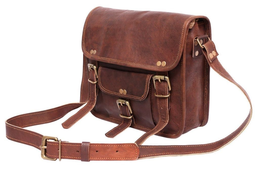 Vintage Mini Messenger Bag Cross Body | Shakun Leather Journal